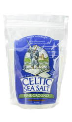 Celtic Salt, fine ground, 16 oz Celtic Sea Salt, salt, kosher-certified salt
