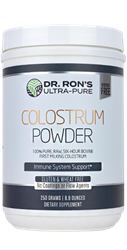 Colostrum Powder, 250 grams Colostrum, raw colostrum, freeze dried colostrum powder, immune support, immune boost, additive-free supplements, Dr. Rons