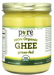 Ghee, 100% Organic, Grass-Fed, 14 oz 100% Organic, Grass-Fed Ghee