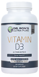 Vitamin D3, 2000 IU, 180 Capsules Vitamin D, sunshine vitamin, calcium hydroxyapatite, additive-free supplements, Dr. Ron&#39;s, D3, lanolin, cholecalciferol