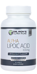 Alpha Lipoic Acid 300 mg, 120 capsules Alpha Lipoic Acid, ALA, universal antioxidant, free radicals, macular degeneration, healthy liver