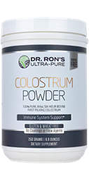 Colostrum Powder, 250 grams Colostrum, raw colostrum, freeze dried colostrum powder, immune support, immune boost, additive-free supplements, Dr. Rons