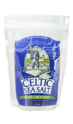 Celtic Salt, fine ground, 16 oz Celtic Sea Salt, salt, kosher-certified salt