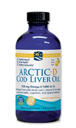 Cod Liver Oil, Nordic Naturals,  Artic - D, Lemon, 8 oz 
