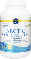 Cod Liver Oil, Nordic Naturals, Artic, Softgels, 180 ct 