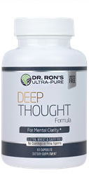 Deep Thought:  The Mental Clarity Formula, 60 capsules Mental Clarity, Phospatidyl Serine, Acetyl L-Carnitine, L-Carnitine, Ginkgo Biloba, Vinpocetine, memory, brain, mental performance, memory enhancer, additive-free supplements