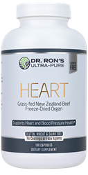 Heart, 180 capsules grassfed organs, glands, Spleen, Liver, Heart, Brain, Thymus, Kidney, Pancreas, Adrenal with Cortex, Testicle, Ovary, superfood