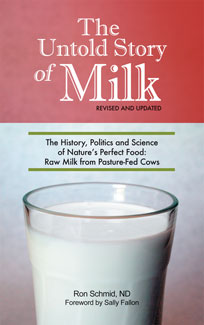 The Untold Story of Milk, by Ron Schmid, ND Updpated and Revised raw milk, raw milk book, grassfed milk, fermented milk, unpasteurized milk, real milk, Dr. Ron Schmid milk book