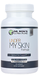 Under My Skin, 120 Caps beautiful skin, radiant skin, nutrients for skin, skin supplement, additive-free supplement, DMAE, hyaluronic acid