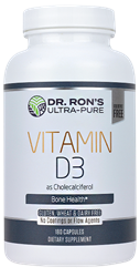 Vitamin D3, 2000 IU, 180 Capsules Vitamin D, sunshine vitamin, calcium hydroxyapatite, additive-free supplements, Dr. Rons, D3, lanolin, cholecalciferol
